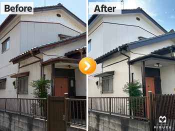 千葉市中央区で外壁＆瓦屋根リフォームの写真