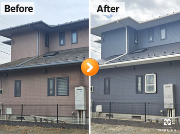 千葉市緑区で築25年ミサワホーム住宅の外壁・屋根塗装工事の写真