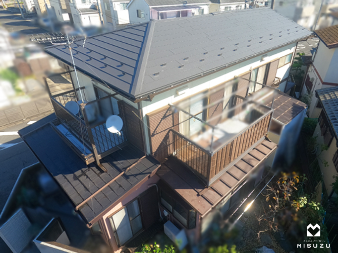 ルーフィングの劣化から雨漏りした屋根の修理